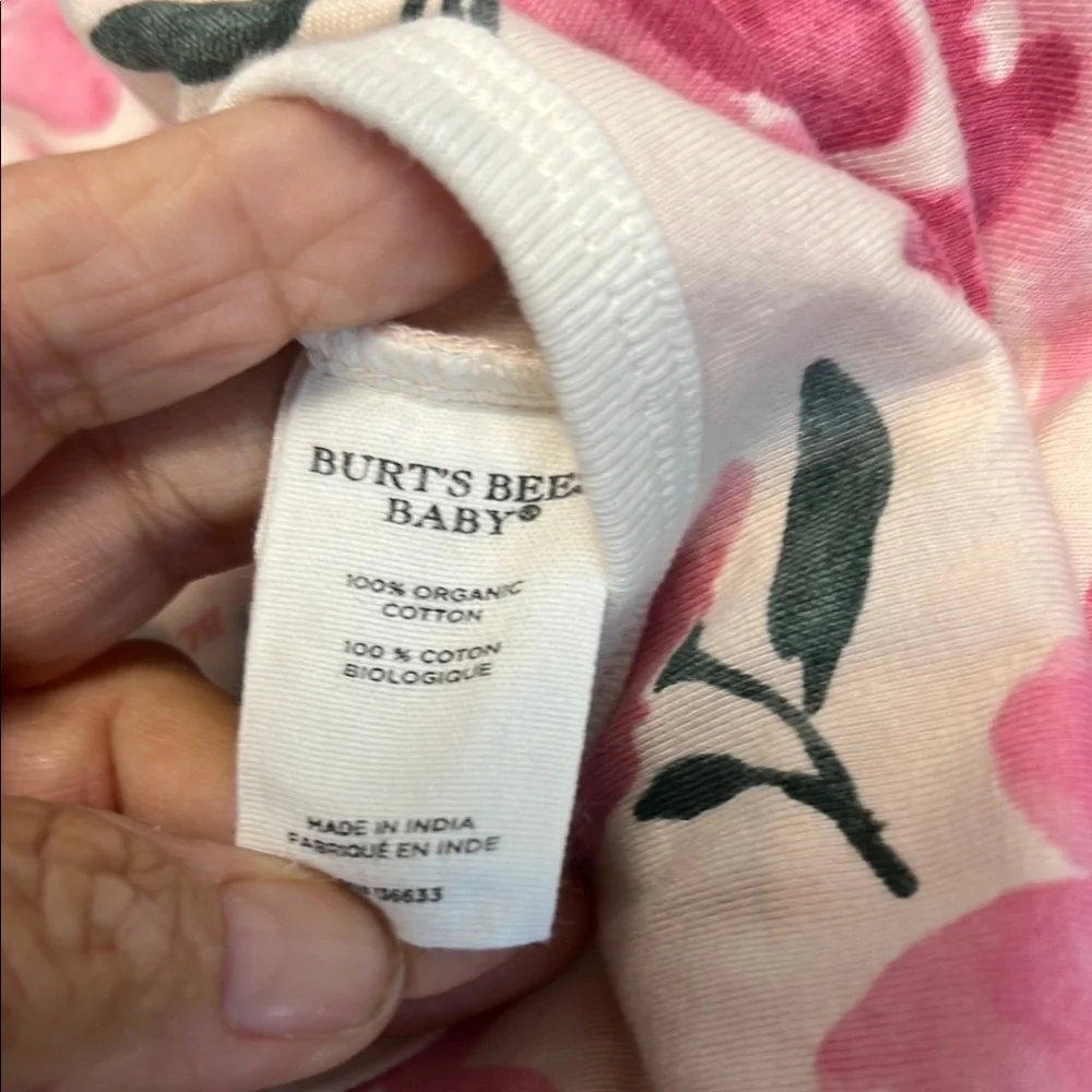 Burt's Bees Pink‎ girl's romper